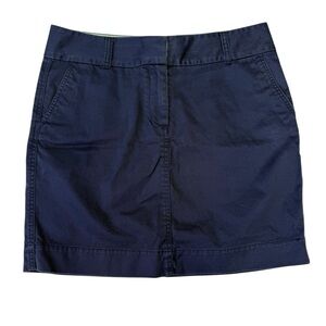 Vineyard Vines Women’s Blue Mini Skirt, Size 8, 100% Cotton